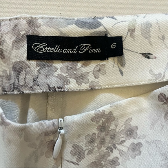 Estelle and Finn Floral Ankle Pants with Mauve Tunic Set size 6/S - Picture 7 of 10